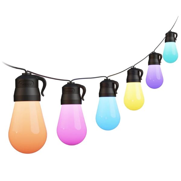 Govee RGBIC Warm White Wi-Fi &amp; Bluetooth Smart Outdoor String Lights (15m)