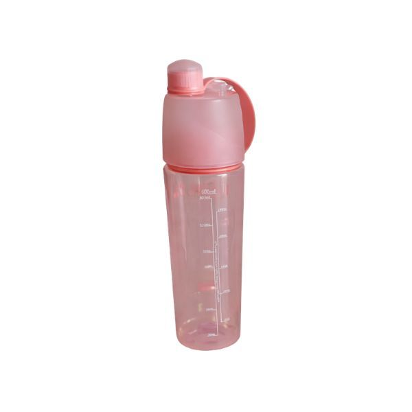 600ml Sports Water Bottle with Carry Handle - Pink