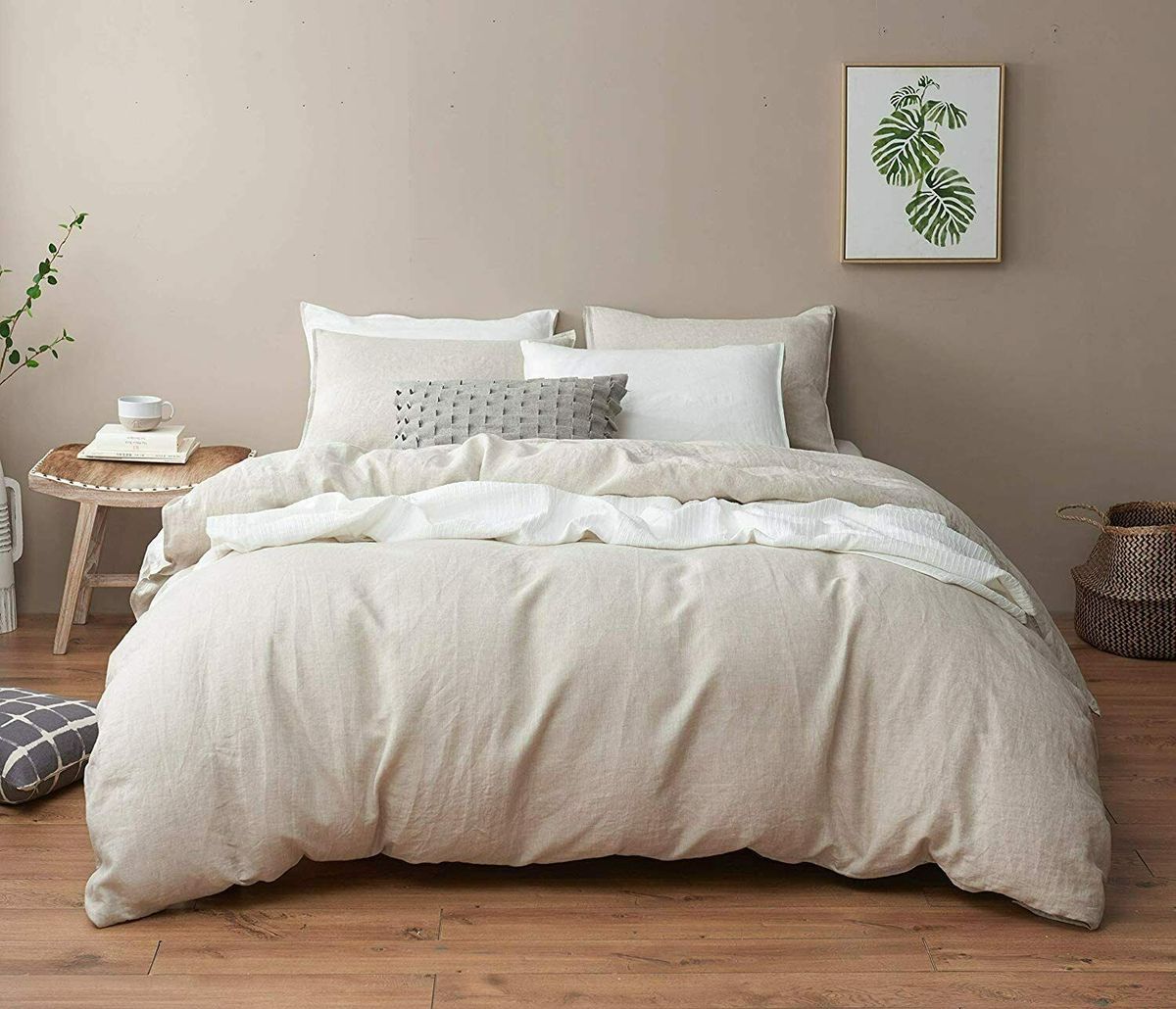 Relax Collection Duvet Cover-Poly Cotton - Stone
