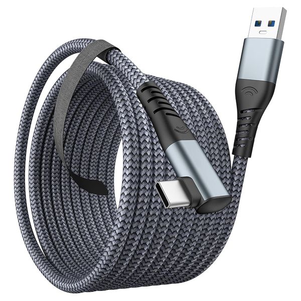 5M VR Link Cable 16FT Oculus Quest2 Meta USB3 3A Fast Charge Type-C Headset