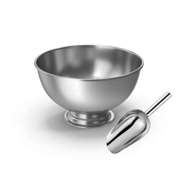 Fructus 12L Champagne Bowl Ice Bucket with Scoop Stainless Steel