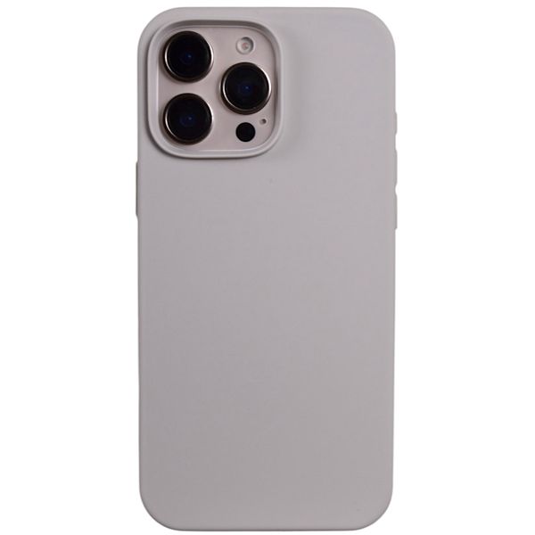 Solid Phone Case with Raised Camera - Iphone 16 Pro Max - Light Grey