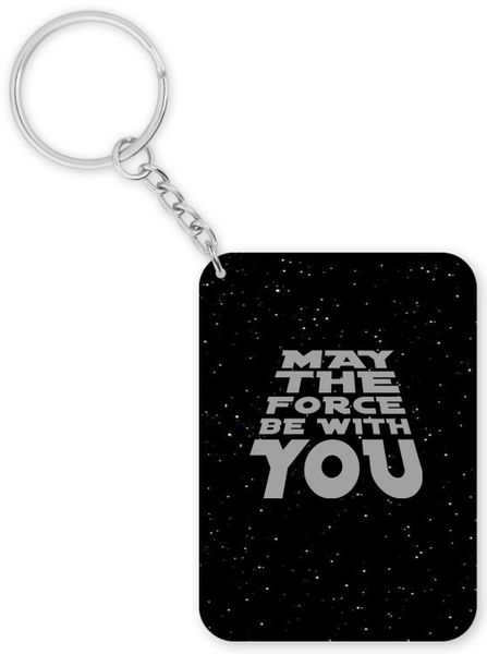 May The Force Be With You Birthday Christmas Star Wars Gift Keyring