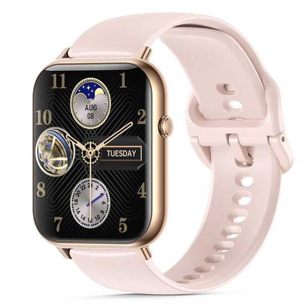 Smartwatch, 2.1-Inch Large Screen, IP67 Waterproof, starlight white