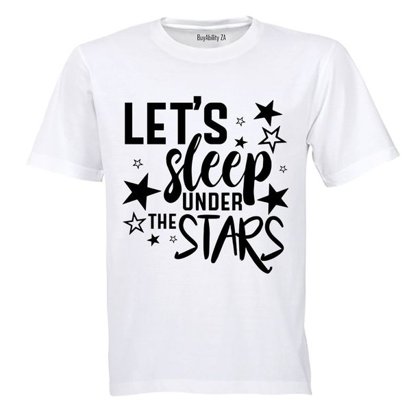 Let's Sleep under the Stars - Kids T-Shirt (Grey)
