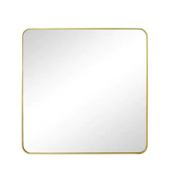 Mirror - Square - Gold Frame - 800mm X 800mm