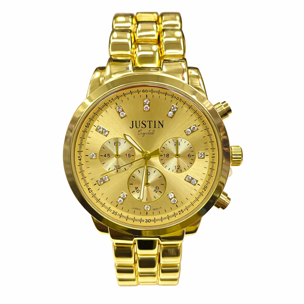 Justin Fashion Gold Watch For Men - Stainless Steel