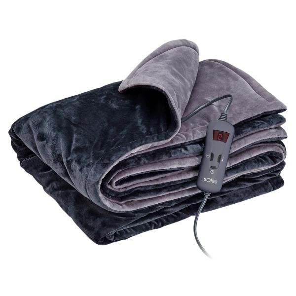 Solac Electric Throw Over Blanket Double Bed (180cm x 140cm) 120W Shop Today. Get it
