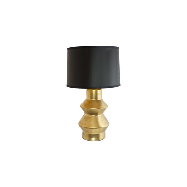 MC - Gold Base / Black Shade Lamp