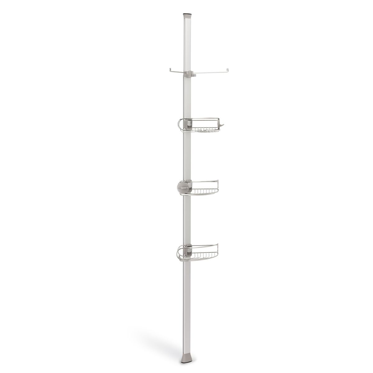Tension Floor To Ceiling Shower Caddy, Floor To Ceiling Shower Caddy Black