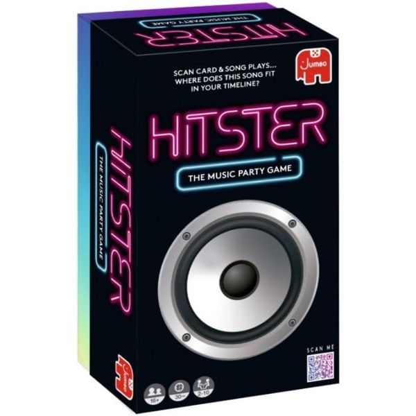Jumbo Hitster - The Music Party Board Game, Card Game, Fun Music Quiz Game