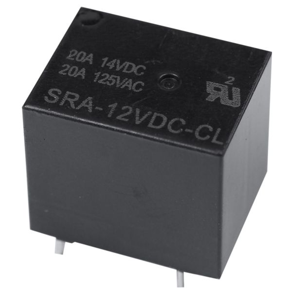 SONGLE 10Pieces Relay 5 Pin SPDT SRA-12VDC-CL DC 12V Coil 20A Black