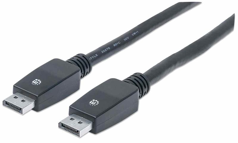 Manhattan DisplayPort Cable , DisplayPort Male 7.5- Black