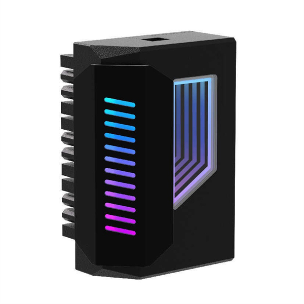 ATX 24Pin Adapter 180 Degree ARGB Adapter 5V Synchronization Black