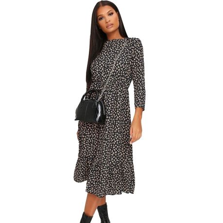leopard print smock dress midi