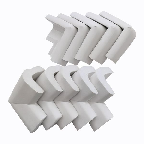 10Piece Foam Baby Safety Bumper Guards Furniture Table Edge Protectors-Grey