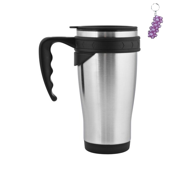 Stainless Steel Travel Mug And A Key Holder