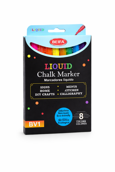 BEIFA Liquid Chalk Markers Set (8 Colours) -5 x Boxes