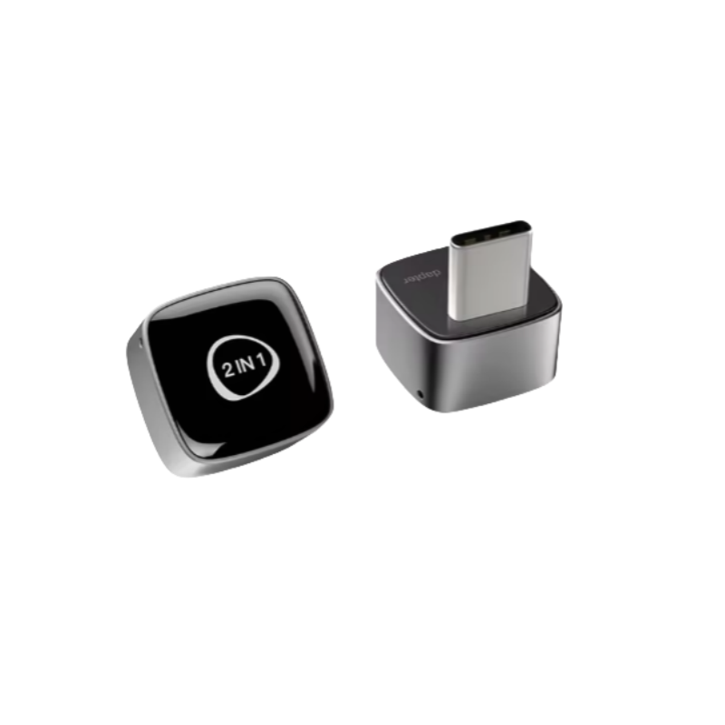 2 IN 1Wireless CarPlay Adapter,Wired to Wireless for Car with Built-in Wire