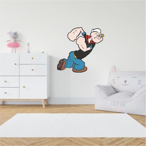 Popeye The Sailor Man Posing Wall Decal