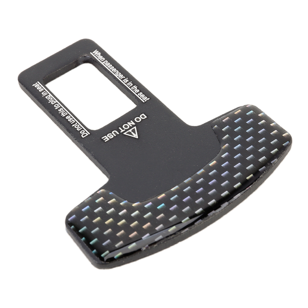 Car Carbon Fibre Safety Seat Belt Buckle Clip (2PCS)