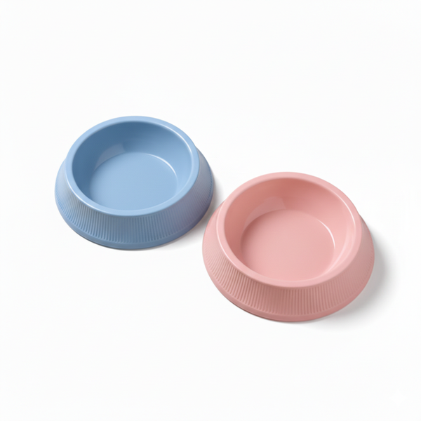 2 Pack Pet Food Bowl - Durable, Non-Slip, 3 Colors Small/Medium Pets