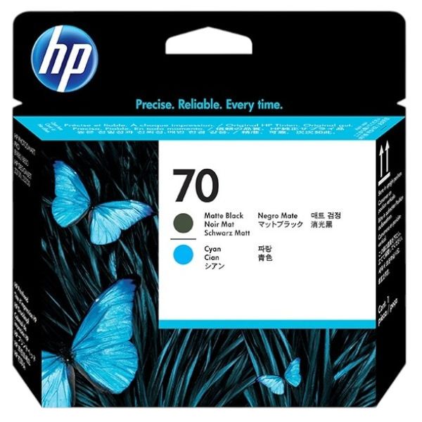 HP 70 Matte Black &amp; Cyan Printhead for Designjet Z Series