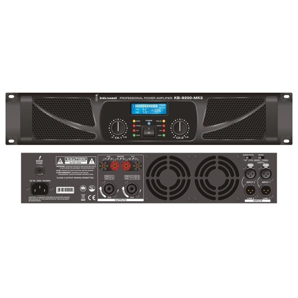 Kb-9200 Amplifier 2ch 1800wx2 Imix Class H