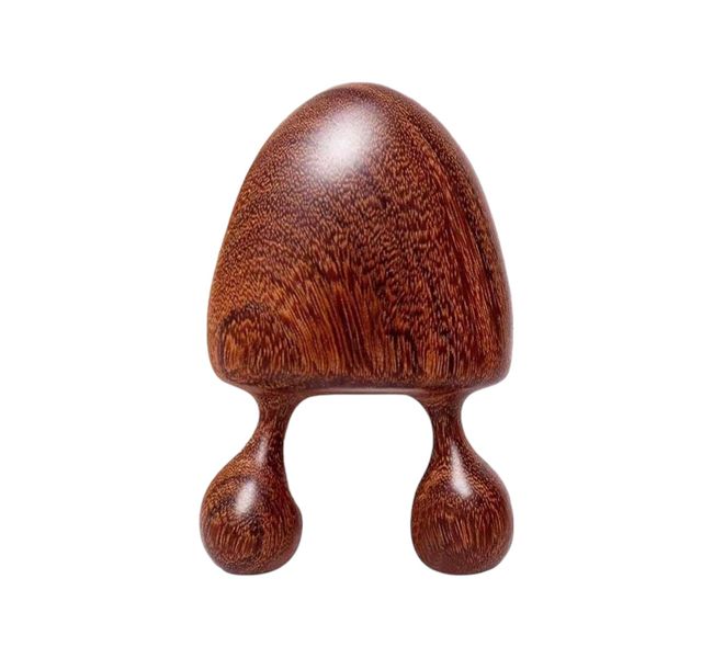 Wooden Eye Strain Relief Massager - Brown