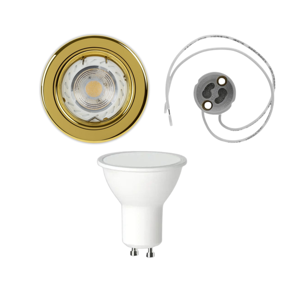 Whitehouse Lighting and Electrical 70MM Gold Downlight Fitting Kit