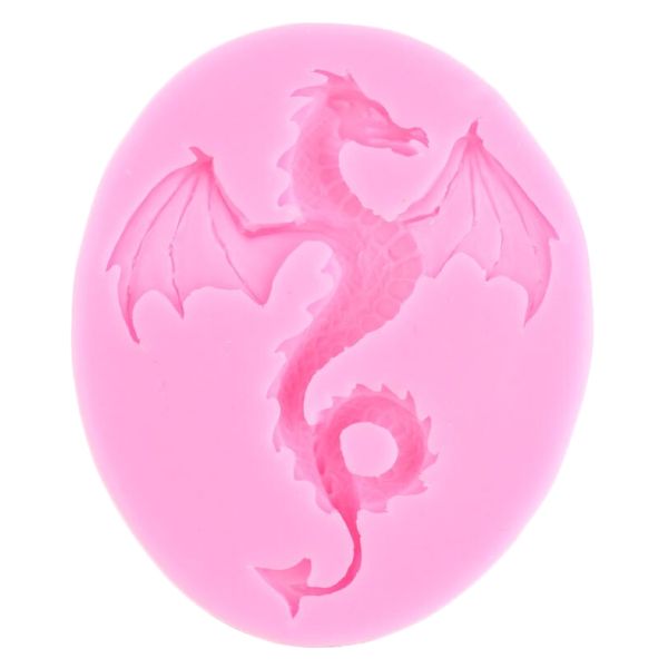 Kitchen Decorative Baking Multi-Use Flying Dragon Silicone Mould - 9cm