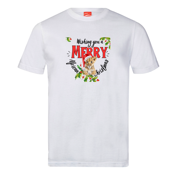 African Christmas T-Shirt- Lion