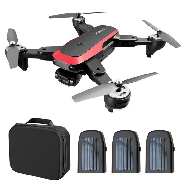 S8000 4K HD Foldable Camera Mini Action Drone - 3 Extra Battery Combo