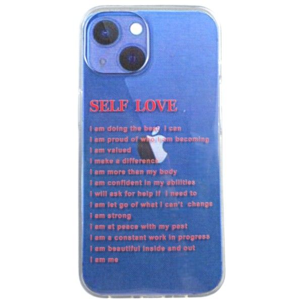 Self-Love Affirmations Print Phone Case Compatible with iPhone 12 Pro Max -Transparent