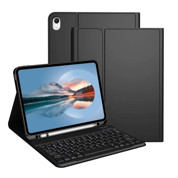 Compatibility With iPad A16 11th/10th Case with Wireless Bluetooth Keyboard