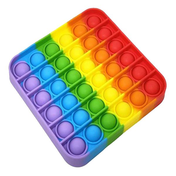 Fidget Toys - It Washable Reusable Fidget Toy - Rainbow Square