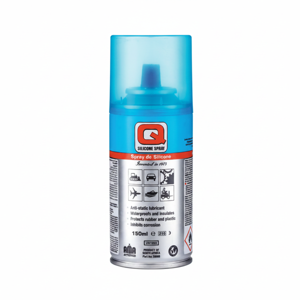 Q8 Silicone Lubricant Spray 150ml - Non-Staining, Moisture Repellent