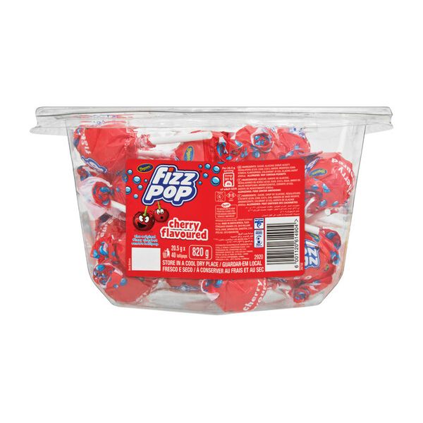 Fizz Pops Cherry - Tub x 40