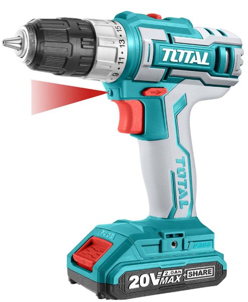 Total Tools 20V Lithium-Ion Cordless Drill