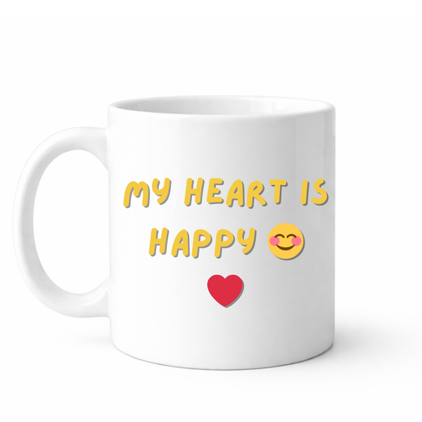 My heart is happy - Valentines - Relationship mug