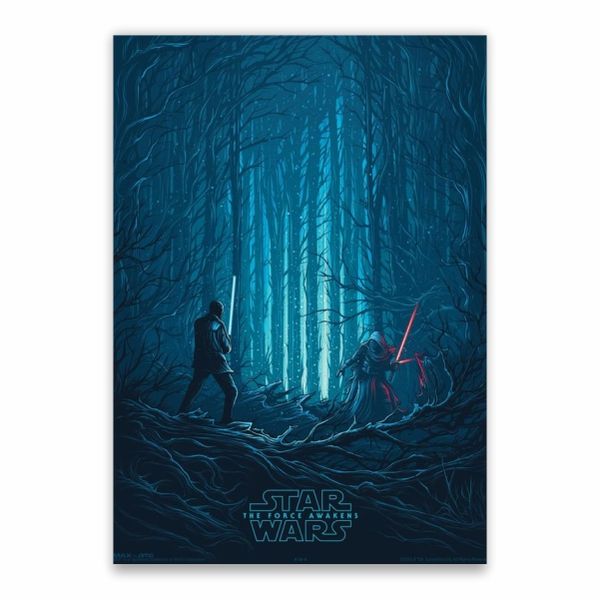The Force Awakens Blue Poster - A1