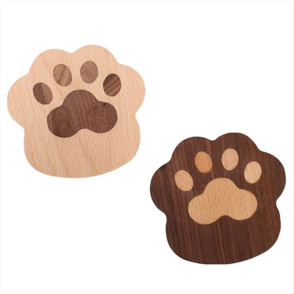 Cat PawCoaster Absorbent Animal Cat PawCup Mats Water Absorbing Drink Coast