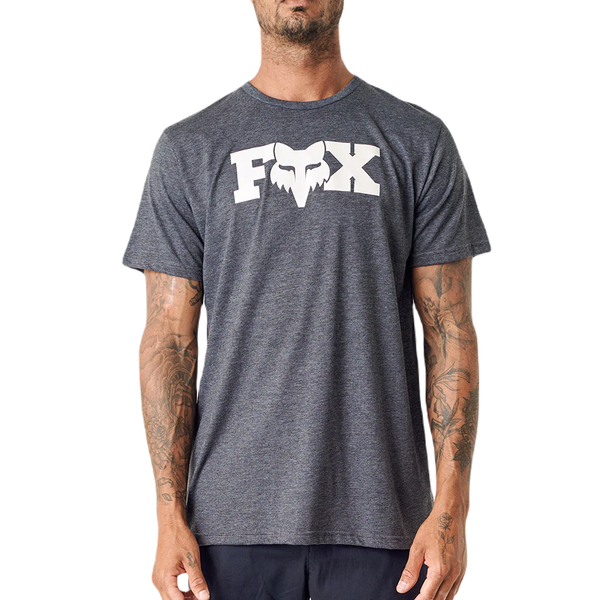 Fox Heritage Tee Grey Melange