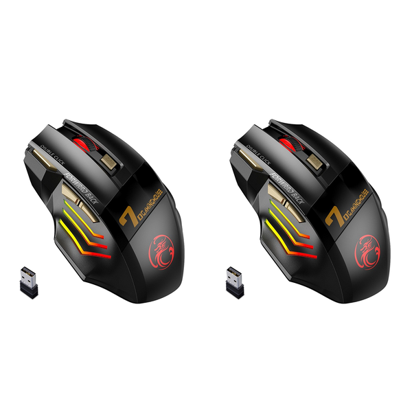 Wireless Gamer Mouse For Computer 2 4G Rgb Rechargeable Gaming Mouse