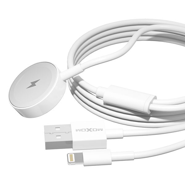 Moxom MX-CB153 WL 2-in-1 Magnetic Watch &amp; iPhone Charging Cable - 1m