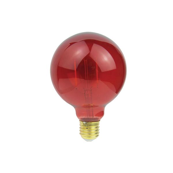 ACDC - 230Vac 2W Transparent Red Led Lamp Dimmable E27