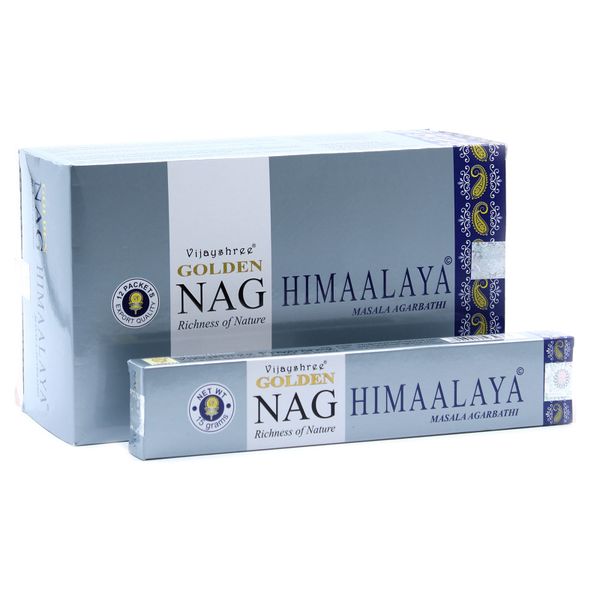 Golden Nag Incense Sticks - 12 Pack - Himaalaya