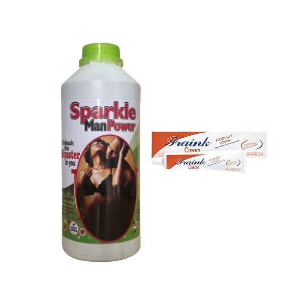 Sparkle Man Power 1L + Fraink Delay Cream - Men's Wellness Combo