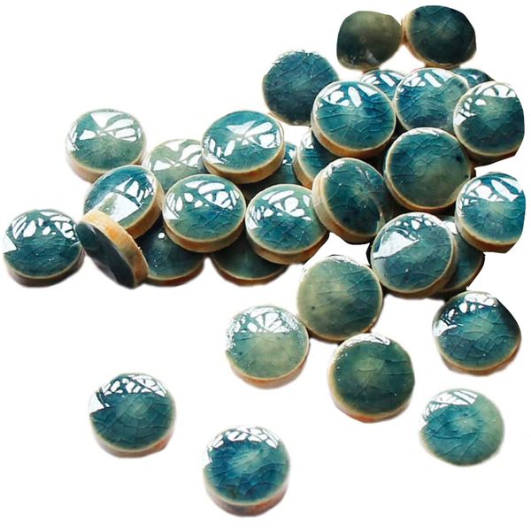 Craft Multifunctional Blue, Green Crystal Ceramic Patch Mosaic Tiles (100g)