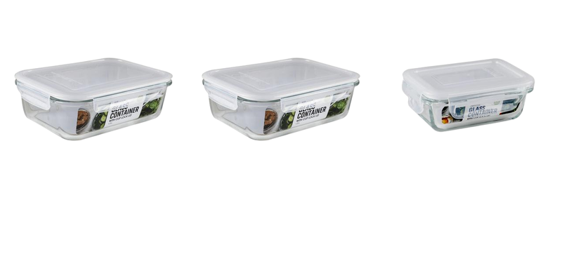 Glass Food Storage Container - 3 Piece